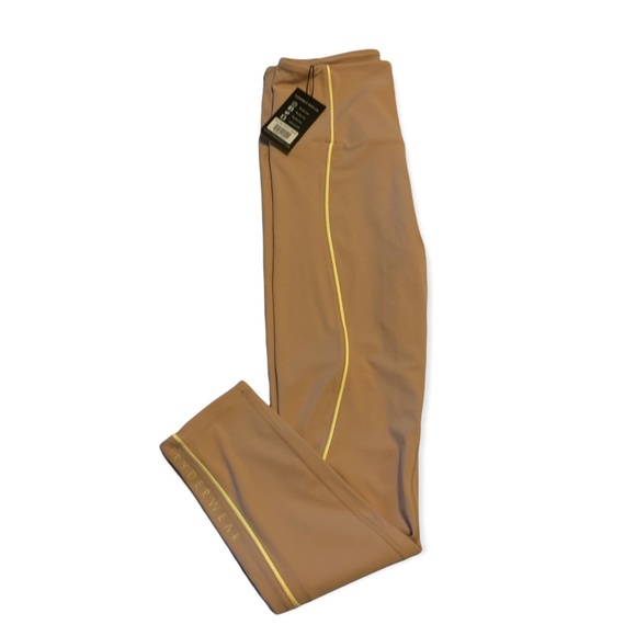 NWT! RYDERWEAR Tan Glow High Waisted Athletic Workout Leggings-Size Medium - Picture 8 of 8